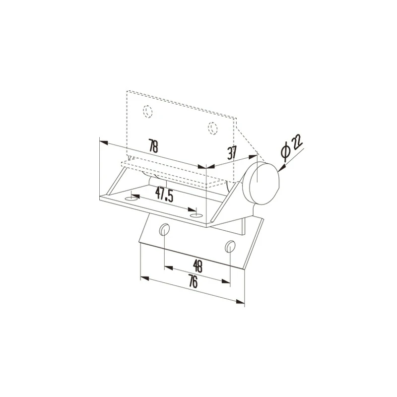 Glass Pool Fence Hinge Structure