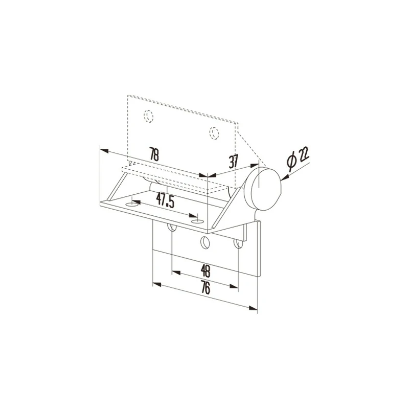 Heavy Duty Pool Gate Hinge Structure