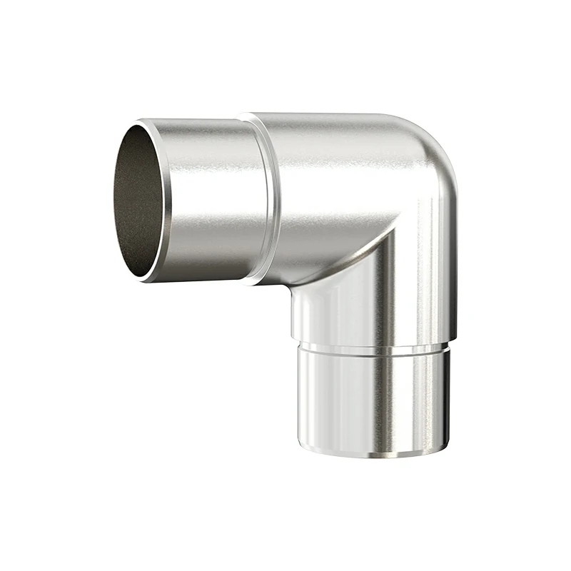 Stainless Steel Round Rail Φ38.1mm 90 Degree Flush Elbow