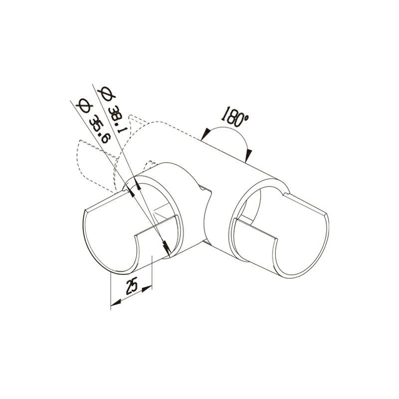 Round Rail Adjustable Flush Joiner Structure