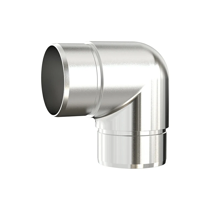 Φ50.8mm Stainless Steel Round Rail Flush Elbow 90 Degree