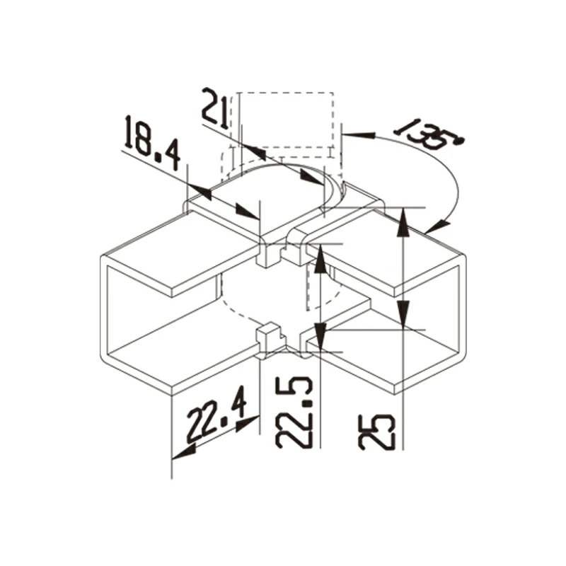 Up & Down Handrail Adjustable Joiner Structure