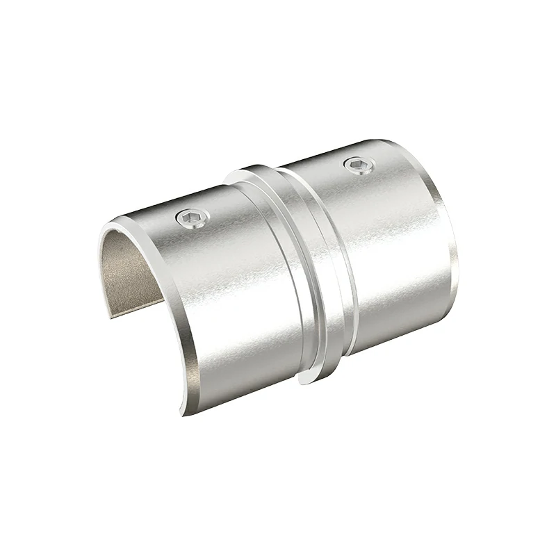 Stainless Steel Φ38.1mm 180º Round Cap Rail Connector Slot Tube