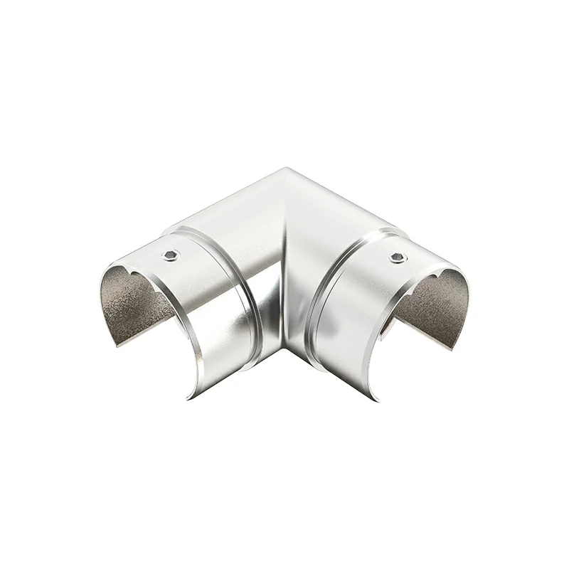 Stainless Steel Φ50.8mm Round Top Rail 90 Degree Slot Tube Connector