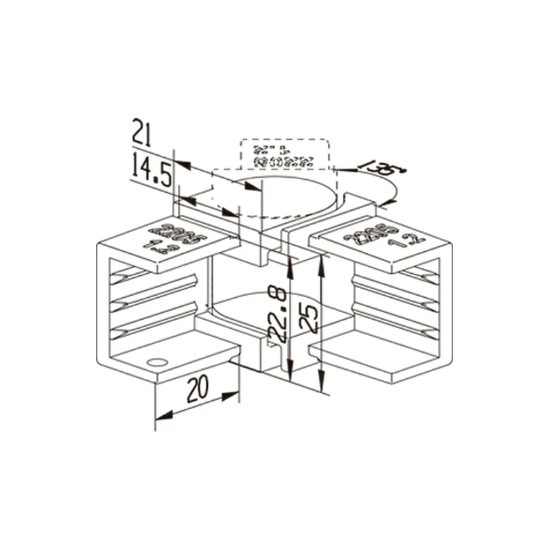 Square Adjustable Joiner Structure